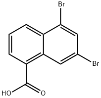 5,7-Dibromo-1-naphthoic acid Structure