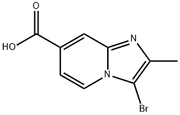 3-bromo-2-methylimidazo[1,2-a]pyridine-7-carboxylic acid Structure