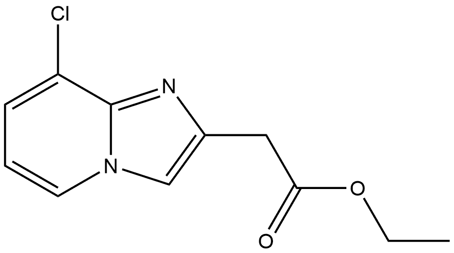 ethyl 2-(8-chloroimidazo[1,2-a]pyridin-2-yl)acetate Structure