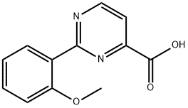 2-(2-methoxyphenyl)pyrimidine-4-carboxylic acid Structure