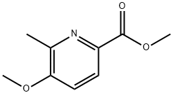 2-Pyridinecarboxylic acid, 5-methoxy-6-methyl-, methyl ester Structure