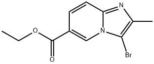 ethyl 3-bromo-2-methylimidazo[1,2-a]pyridine-6-carboxylate Structure