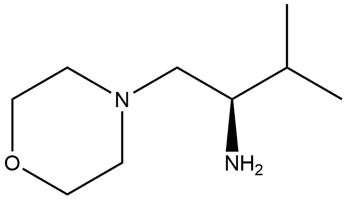 (R)-3-methyl-1-morpholinobutan-2-amine Structure