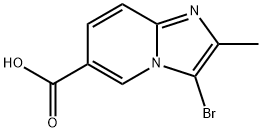 3-bromo-2-methylimidazo[1,2-a]pyridine-6-carboxylic acid Structure