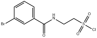 2-[(3-Bromophenyl)formamido]ethane-1-sulfonyl chloride Structure