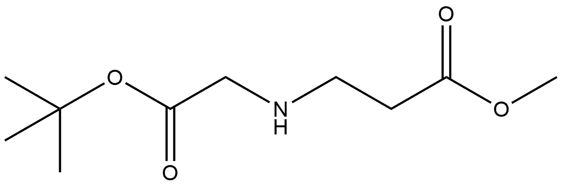 Methyl 3-([2-(tert-butoxy)-2-oxoethyl]amino)propanoate Structure