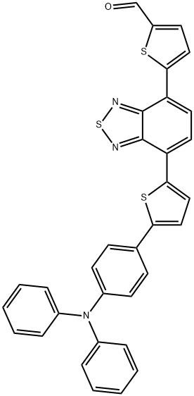 2-Thiophenecarboxaldehyde, 5-[7-[5-[4-(diphenylamino)phenyl]-2-thienyl]-2,1,3-benzothiadiazol-4-yl]- Structure