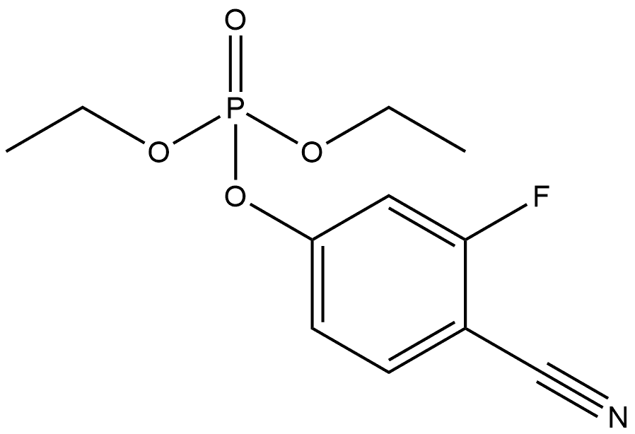 4-Cyano-3-fluorophenyl diethyl phosphate Structure