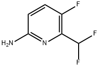 2-Pyridinamine, 6-(difluoromethyl)-5-fluoro- 구조식 이미지