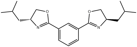 Oxazole, 2,2'-(1,3-phenylene)bis[4,5-dihydro-4-(2-methylpropyl)-, (4R,4'R)- Structure