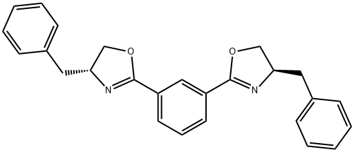 Oxazole, 2,2'-(1,3-phenylene)bis[4,5-dihydro-4-(phenylmethyl)-, (4R,4'R)- Structure