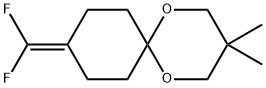 1,5-Dioxaspiro[5.5]undecane, 9-(difluoromethylene)-3,3-dimethyl- Structure