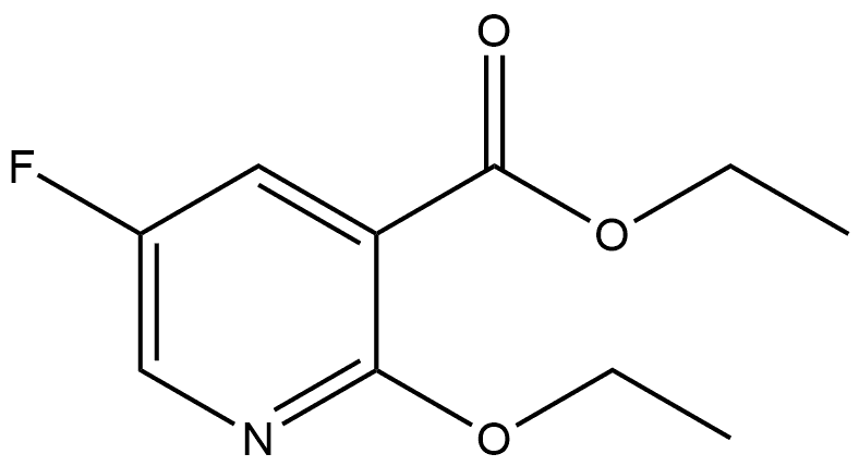 Ethyl 2-ethoxy-5-fluoro-3-pyridinecarboxylate Structure