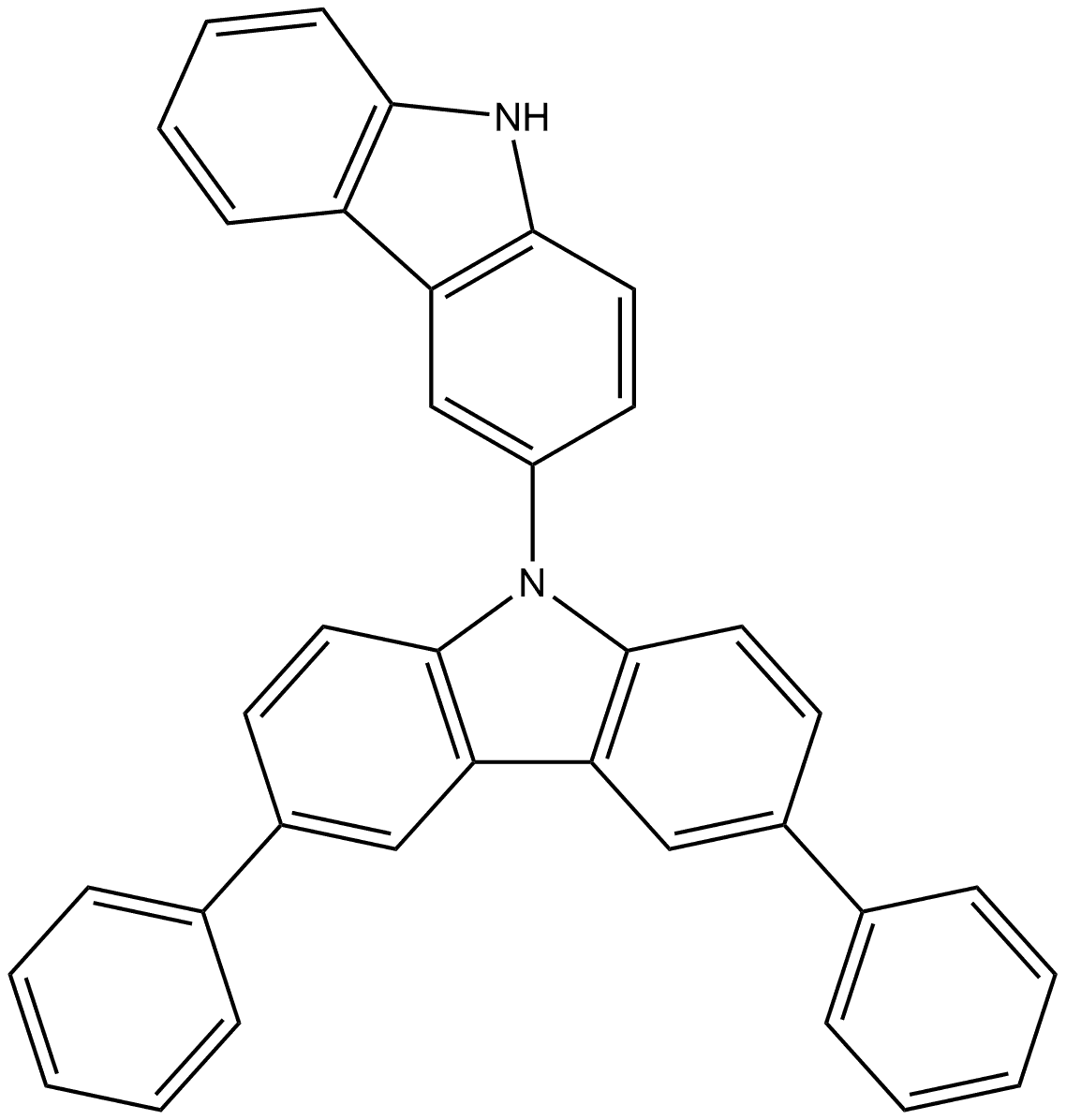 3,9-Bi-9H-carbazole,3,6-diphenyl- Structure