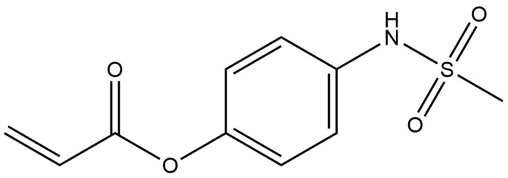 4-[(Methylsulfonyl)amino]phenyl 2-propenoate Structure