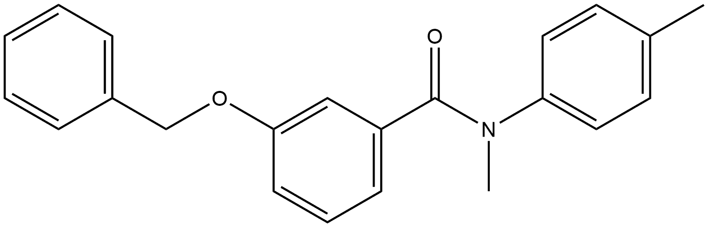 N-Methyl-N-(4-methylphenyl)-3-(phenylmethoxy)benzamide Structure