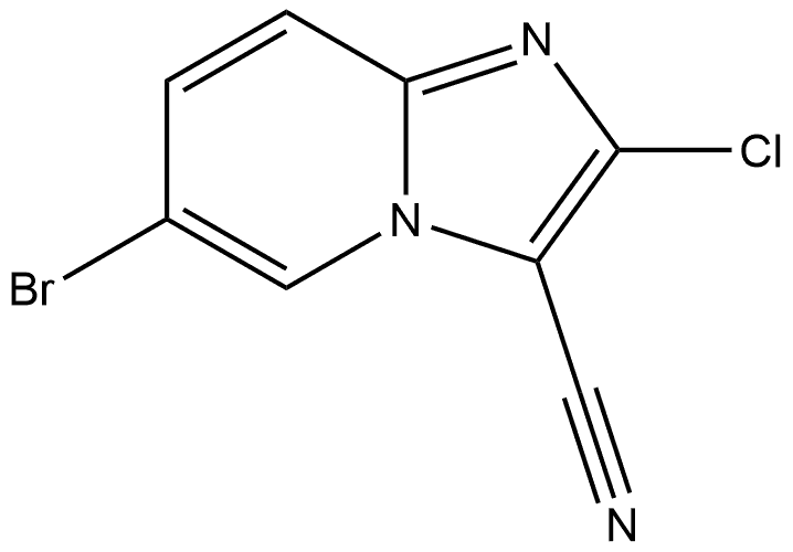 6-bromo-2-chloroimidazo[1,2-a]pyridine-3-carbonitrile Structure