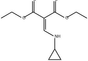 Propanedioic acid, 2-[(cyclopropylamino)methylene]-, 1,3-diethyl ester Structure