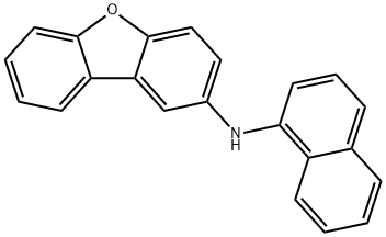 2-Dibenzofuranamine, N-1-naphthalenyl- Structure