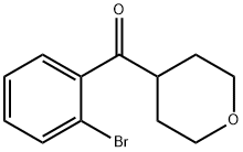 Methanone, (2-bromophenyl)(tetrahydro-2H-pyran-4-yl)- Structure