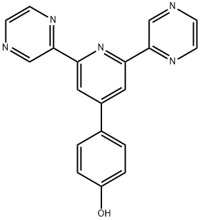 Phenol, 4-(2,6-di-2-pyrazinyl-4-pyridinyl)- Structure