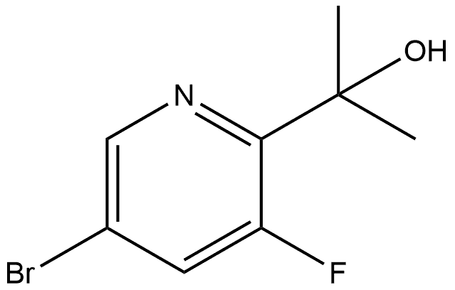 2-Pyridinemethanol, 5-bromo-3-fluoro-α,α-dimethyl- Structure