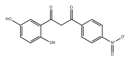 1,3-Propanedione, 1-(2,5-dihydroxyphenyl)-3-(4-nitrophenyl)- Structure