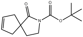 2-Azaspiro[4.4]non-7-ene-2-carboxylic acid, 1-oxo-, 1,1-dimethylethyl ester 구조식 이미지