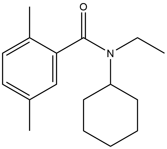 N-Cyclohexyl-N-ethyl-2,5-dimethylbenzamide Structure