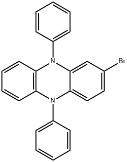 Phenazine, 2-bromo-5,10-dihydro-5,10-diphenyl- 구조식 이미지