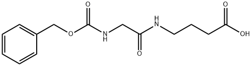 Butanoic acid, 4-[[2-[[(phenylmethoxy)carbonyl]amino]acetyl]amino]- Structure