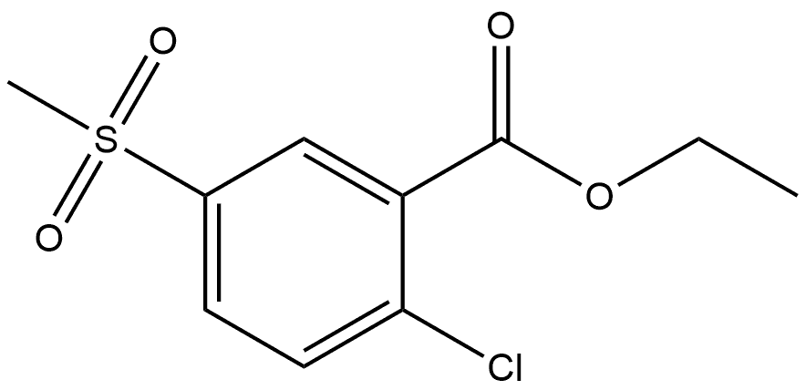 Ethyl 2-chloro-5-(methylsulfonyl)benzoate Structure