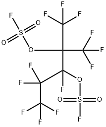 Fluorosulfuric acid, 1-fluoro-1-(pentafluoroethyl)-2,2-bis(trifluoromethyl)-1,2-ethanediyl ester (9CI) Structure