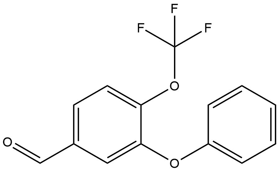 Benzaldehyde, 3-phenoxy-4-(trifluoromethoxy)- Structure