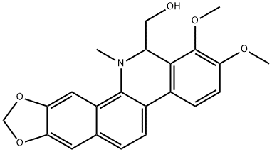 [1,3]Benzodioxolo[5,6-c]phenanthridine-13-methanol, 12,13-dihydro-1,2-dimethoxy-12-methyl- Structure