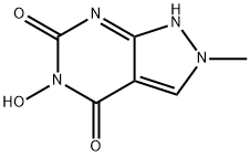 5-Hydroxy-2-methyl-1H-pyrazolo[3,4-d]pyrimidine-4,6(2H,5H)-dione Structure