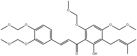 2',3,4,4',6'-Pentahydroxy-3'-prenylchalcone, derivative of Structure
