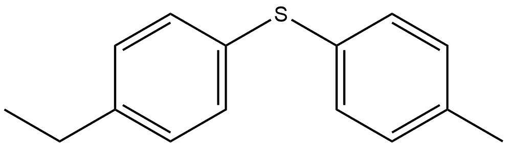 1-Ethyl-4-[(4-methylphenyl)thio]benzene Structure