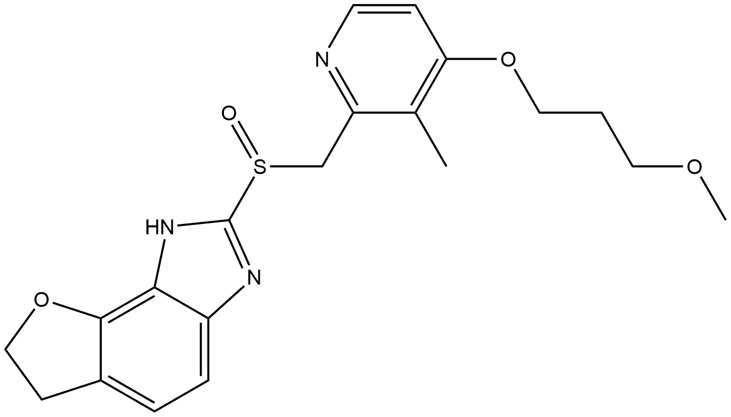 Anaprazole Impurity 10 구조식 이미지