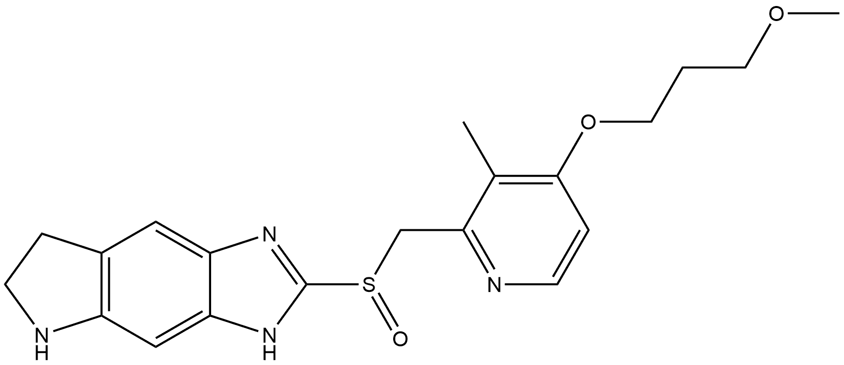 Anaprazole Impurity 15 구조식 이미지