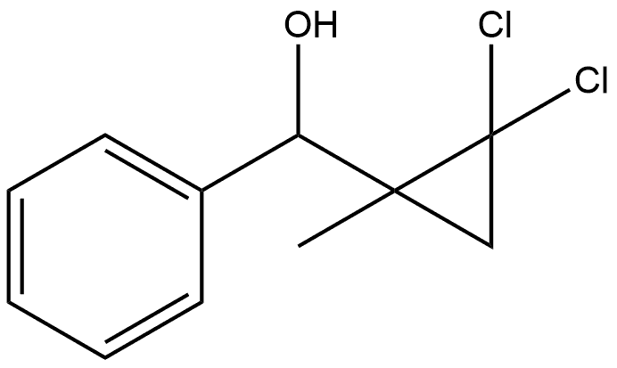 Benzenemethanol, α-(2,2-dichloro-1-methylcyclopropyl)- 구조식 이미지