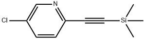 5-chloro-2-((trimethylsilyl)ethynyl)pyridine Structure