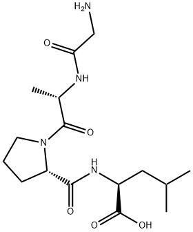 (S)-2-((S)-1-((S)-2-(2-Aminoacetamido)propanoyl)pyrrolidine-2-carboxamido)-4-methylpentanoic acid Structure