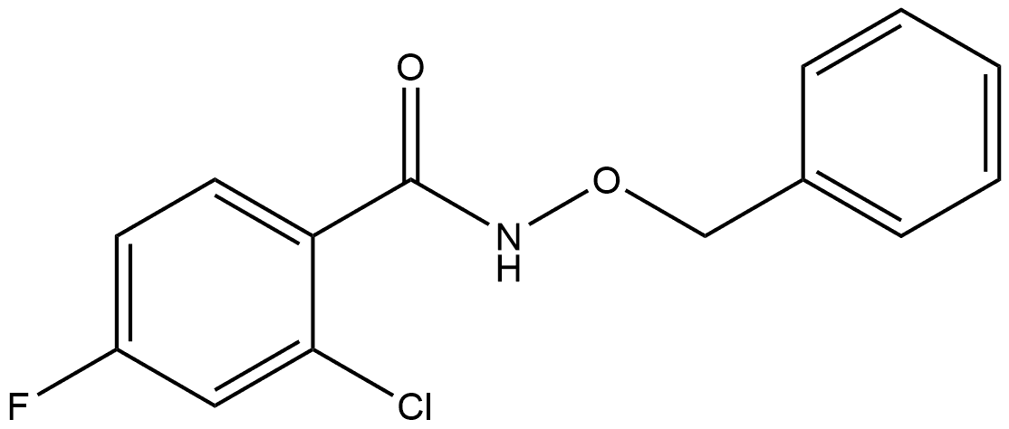 2-Chloro-4-fluoro-N-(phenylmethoxy)benzamide Structure