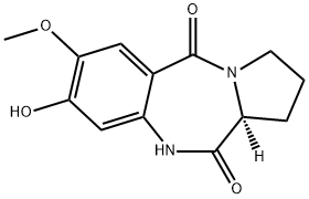 (S)-8-Hydroxy-7-methoxy-1,2,3,11a-tetrahydro-5H-benzo[e]pyrrolo[1,2-a][1,4]diazepine-5,11(10H)-dione Structure