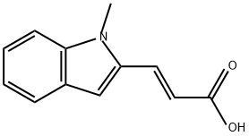 2-Propenoic acid, 3-(1-methyl-1H-indol-2-yl)-, (2E)- Structure