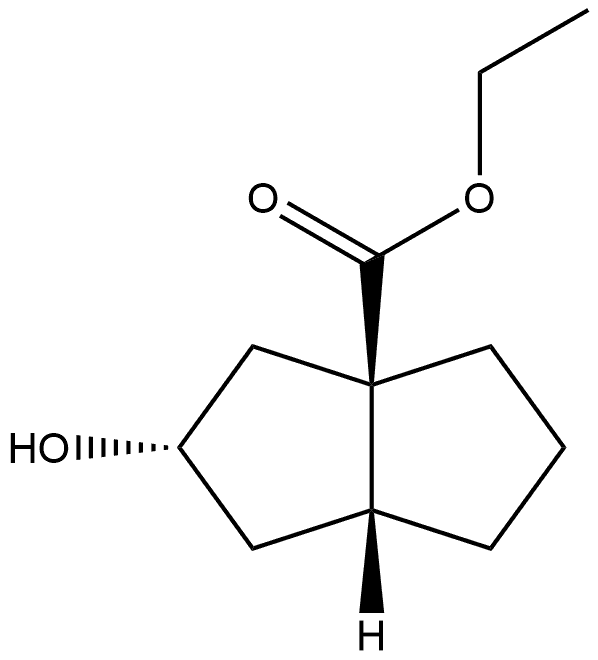 3a(1H)-Pentalenecarboxylic acid, hexahydro-2-hydroxy-, ethyl ester, (2α,3aβ,6aβ)- (9CI) Structure