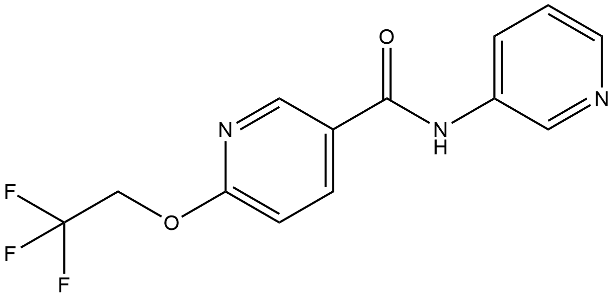 N-3-Pyridinyl-6-(2,2,2-trifluoroethoxy)-3-pyridinecarboxamide Structure