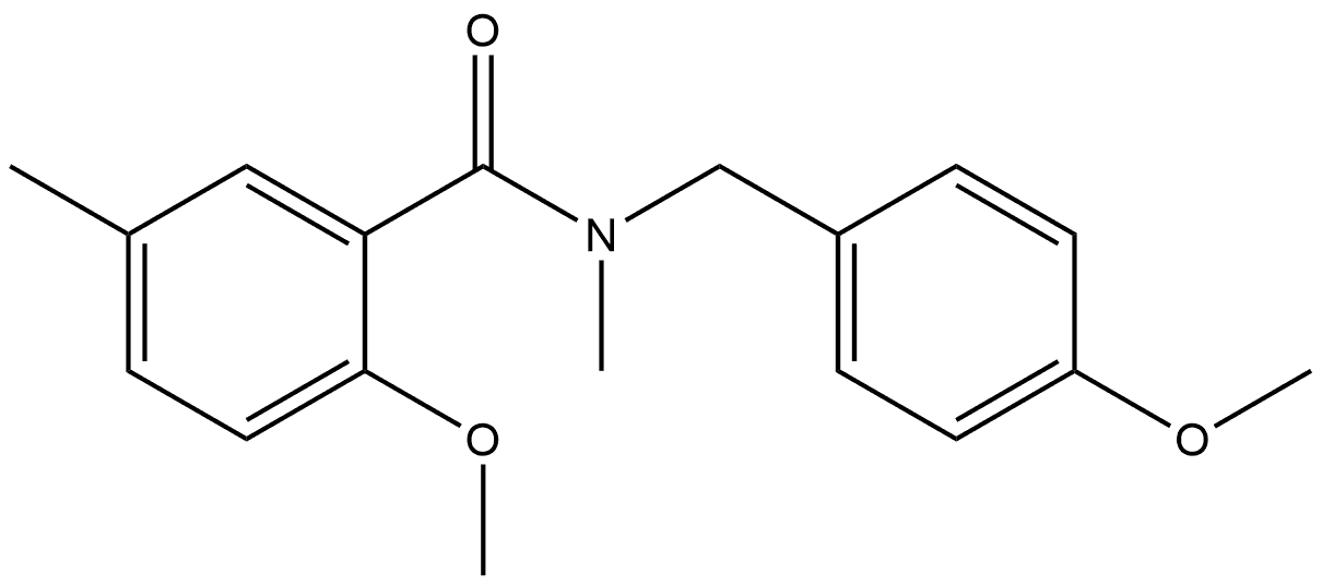 2-Methoxy-N-[(4-methoxyphenyl)methyl]-N,5-dimethylbenzamide Structure