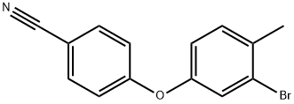 4-(3-Bromo-4-methylphenoxy)benzonitrile Structure